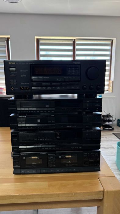 Sistem audio vintage Grundig Fine Arts + Onkyo + ELAC – stare excelentă, adus din Germania