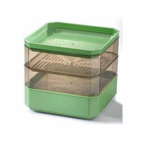 Vas de germinat seminte pentru vlastari si microplante pe 2 nivele