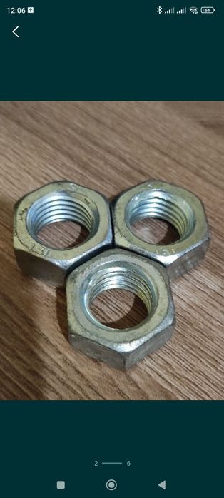 Гайки оцинкованные