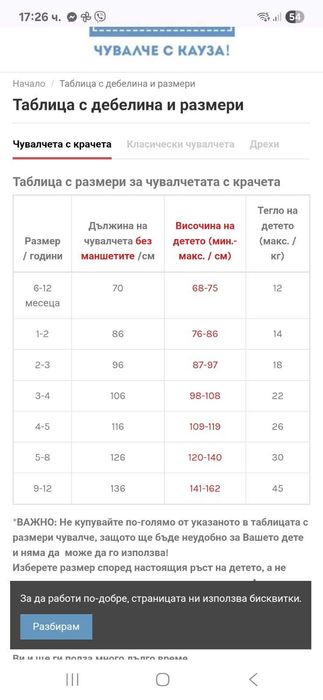 Зимно спално  чувалче