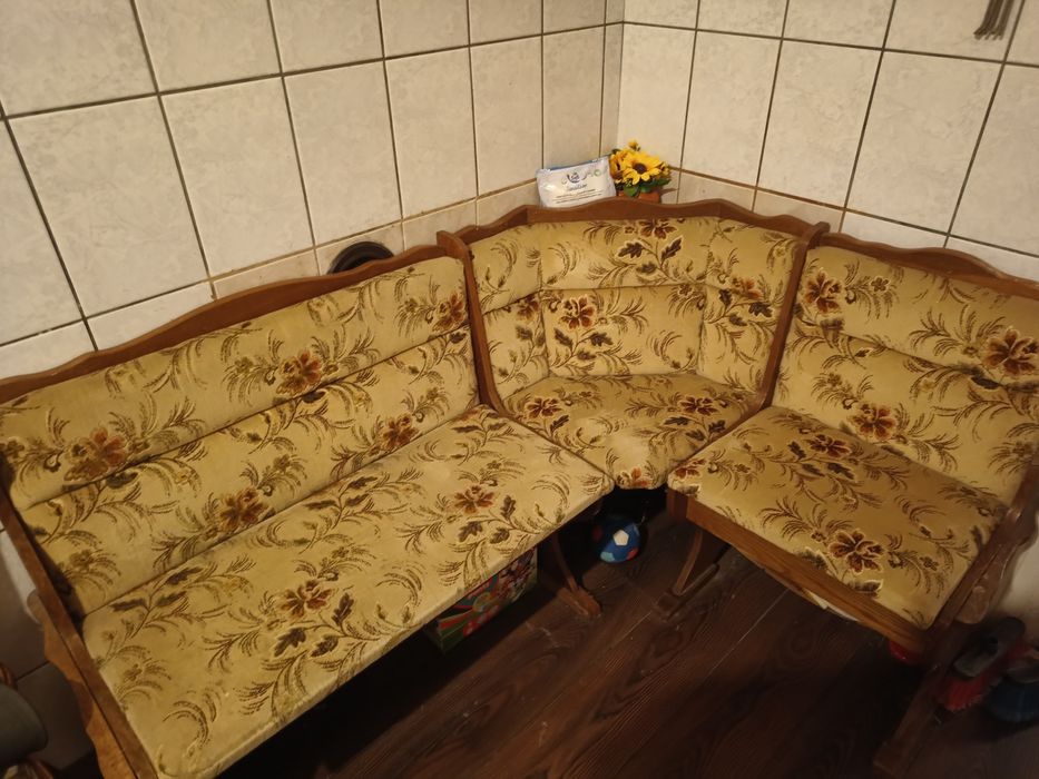 Vand coltar de bucatarie lemn masic