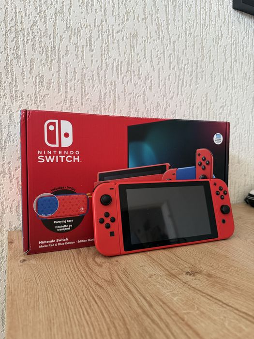 Nintendo Switch V2 Mario Edition + аксесоари
