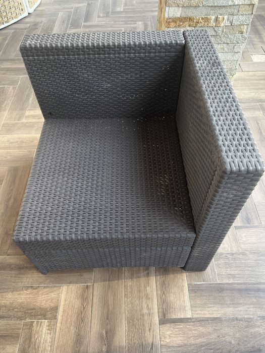 Set terasa coltar modular cu masa