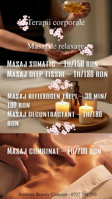 Servicii cosmetică si masaj