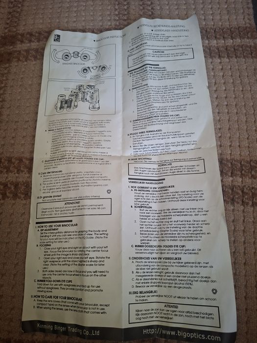 Продам новый Бинокль Binger 10×-30×50