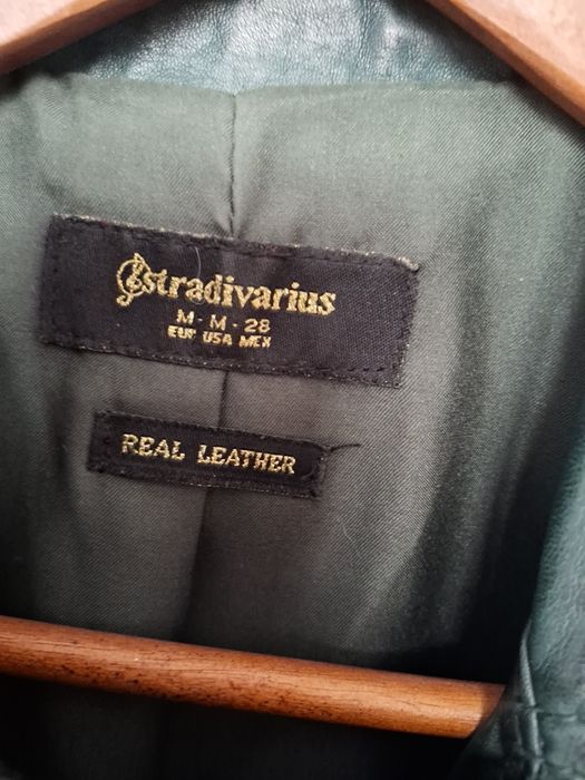 Geaca biker piele Stradivarius