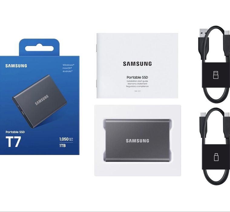 Samsung T7 Portable SSD, 1TB