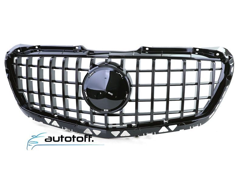 Grila centrala compatibila cu Mercedes Sprinter W906 Facelift  (14-17) Panamericana Black Design
