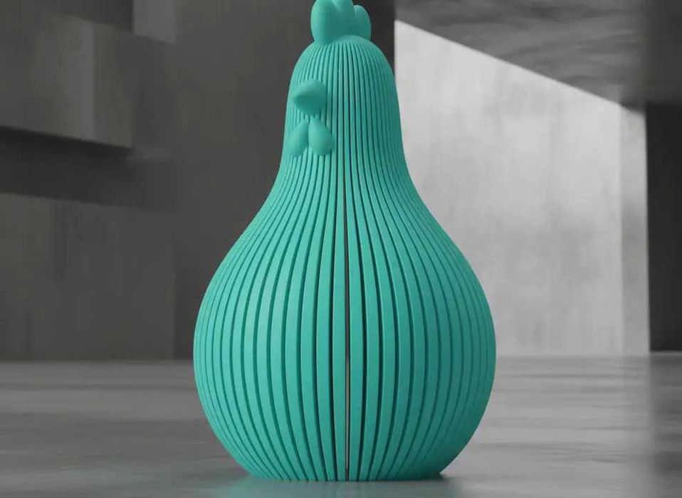 Decoratiune Moderna Easter Chicken – Material Compozit Premium