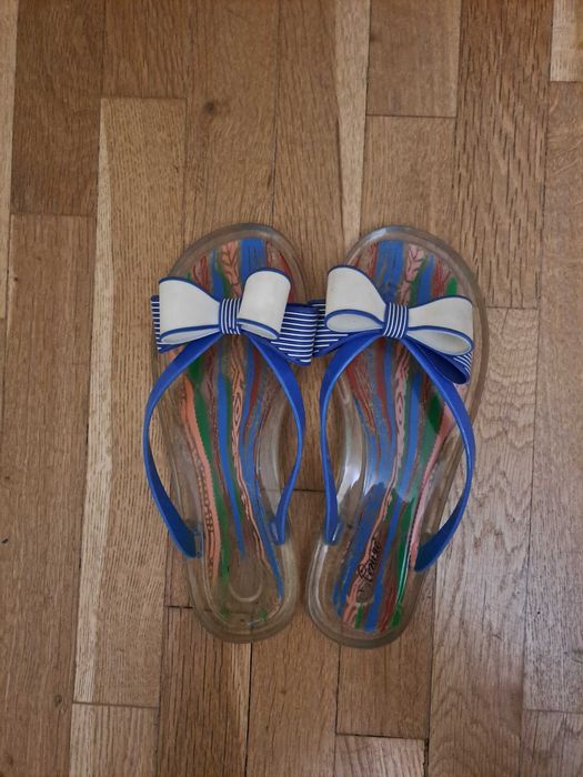 Дамски джапанки с панделки №35