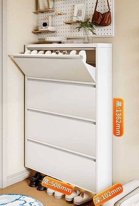 Настенная обувница/минималистичная/тонкие линии/мягкие углы