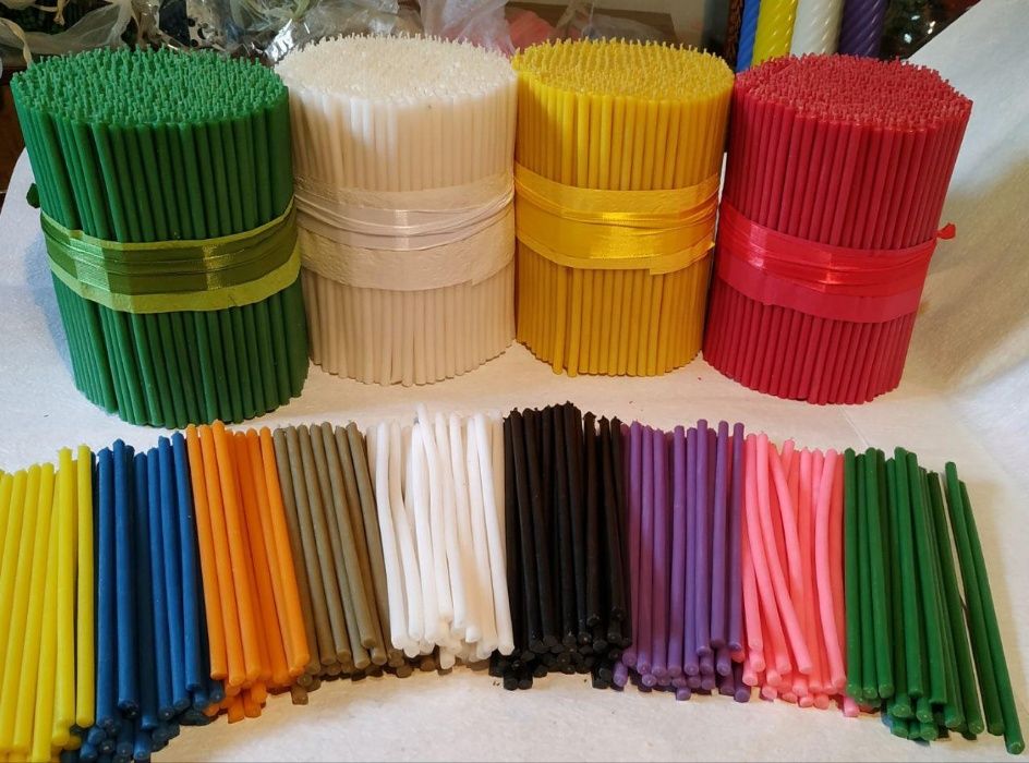 Свечи для дома цветные и восковые