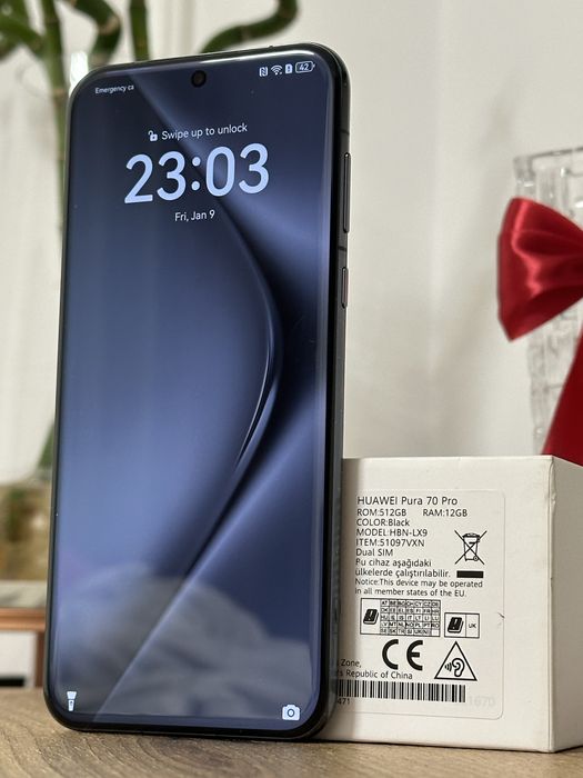 Huawei Pura 70 PRO  512GB  12GB RAM Black Pachet Complet