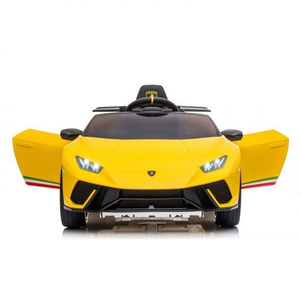 Лицензирана електрическа кола Lamborghini Huracan жълта