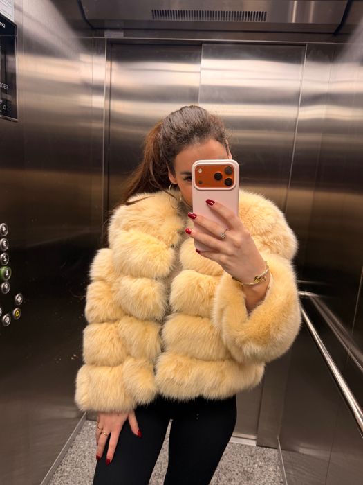 Палто естествен косъм лисица