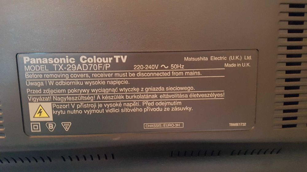Panasonic TV TX-29AD70F/P