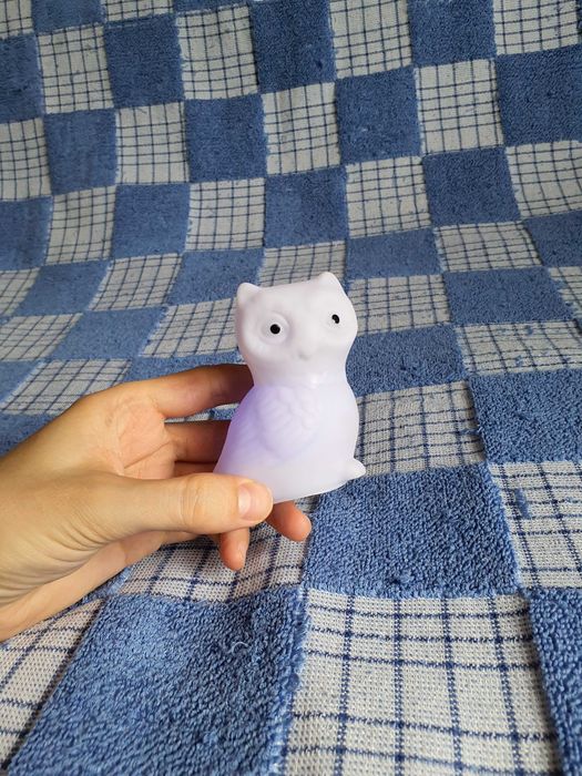 Декоративная фигурка-ночник Сова с плавной подсветкой