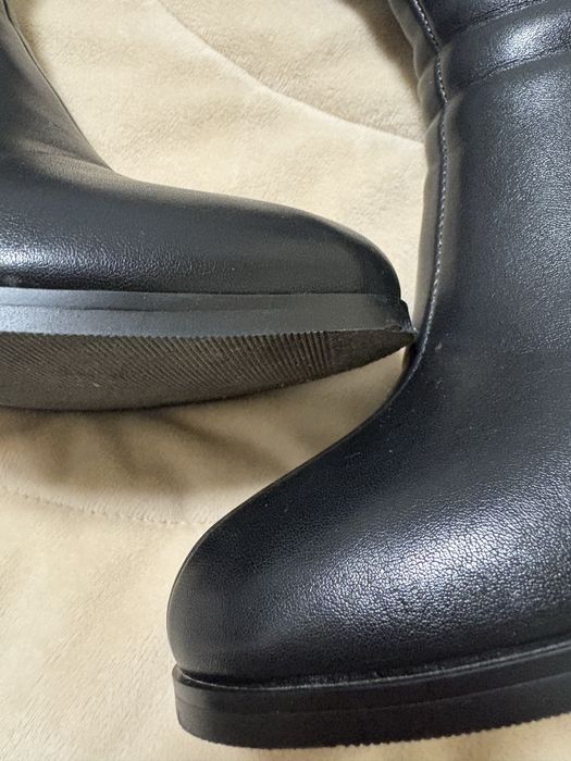 Дамски дълги ботуши от устествена кожа