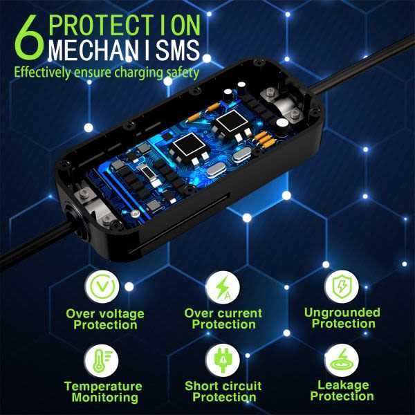 УЛТРА ПРОМО! Зарядна станция Type 2 - 3.6/7/11/22kW, до 32A, WiFi, LCD, регулируем ток, 1/3 фаза, нови, ГАРАНЦИЯ