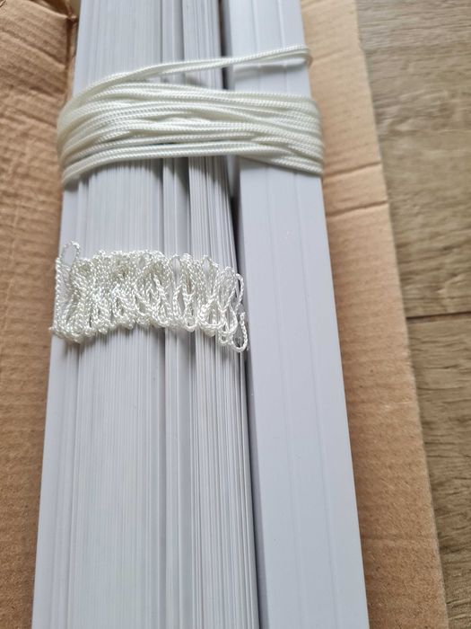 Jaluzele orizontale PVC albe 45x160 cm - 2 buc