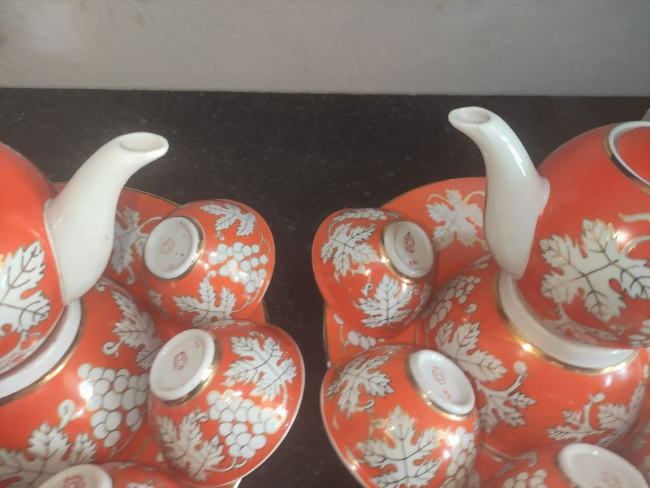 Сервиз Виноград Фарфорвый  Новый Советских времен 2 комплект