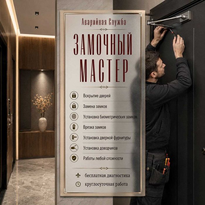 Вскрытие дверей_замена замков_личинок_ремонт_ручек_сейфа_гаража_авто