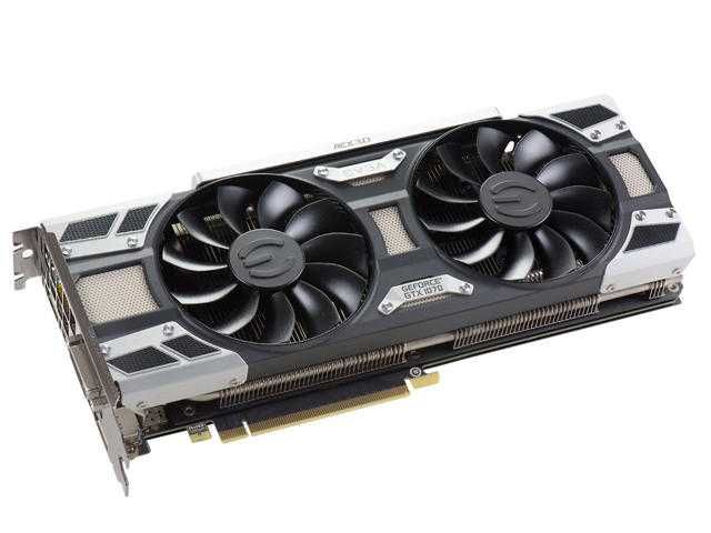 видеокарта EVGA SUPERCLOCKED GeForce GTX 1070, 8GB, ACX 3.0 & LED