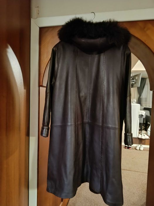 Дамско кожено палто