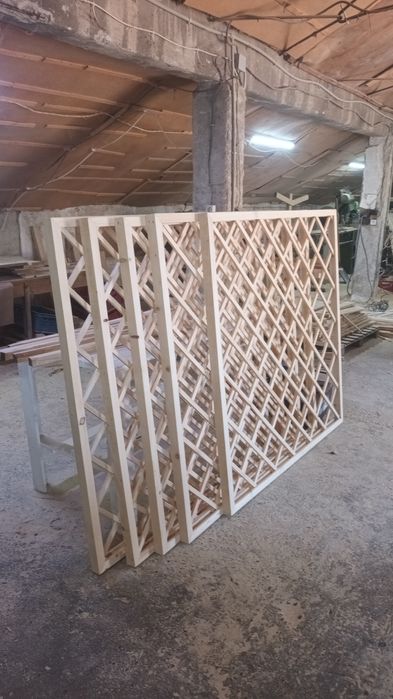 Дървени  решетки от масивна дървесина