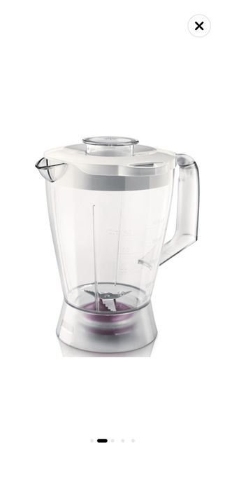 Robot de bucatarie PHILIPS Viva Collection HR7762/00, 750 W, bol 1.5 l, blender 1 l, 2 viteze + Pulse, Alb/Crem