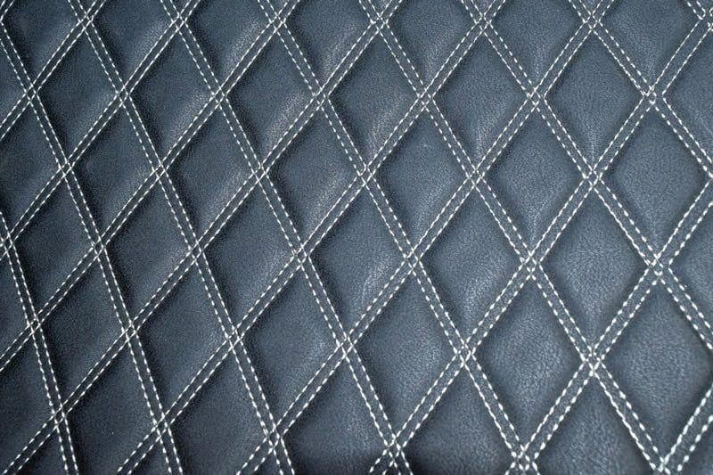Material special pentru COVORASE auto romb negru/cusatura gri.ERK