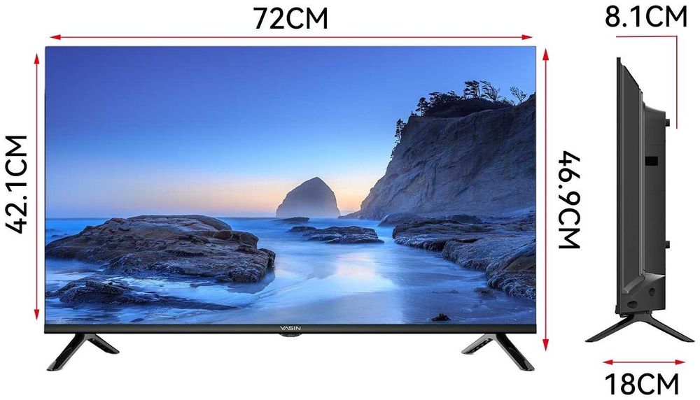 Телевизор Yasin 32G11 81 см черный