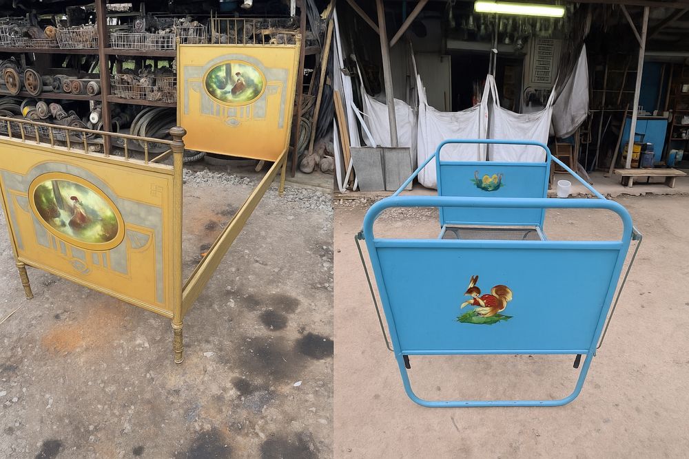 Старинни легла с табли