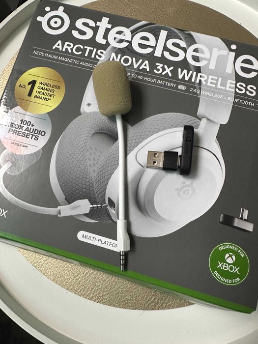 Casti SteelSeries Arctis Nova 3X Wireless White