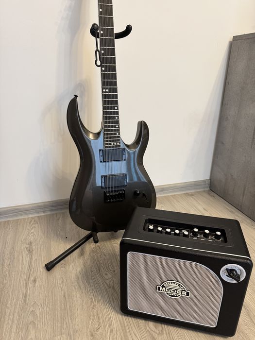 Set chitara electrica Harley Benton R446 cu amplificator si accesorii