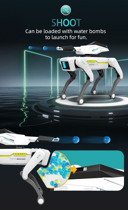 Caine Ai Smart Dog robot motorizat electric, cu voce sau telecomanda