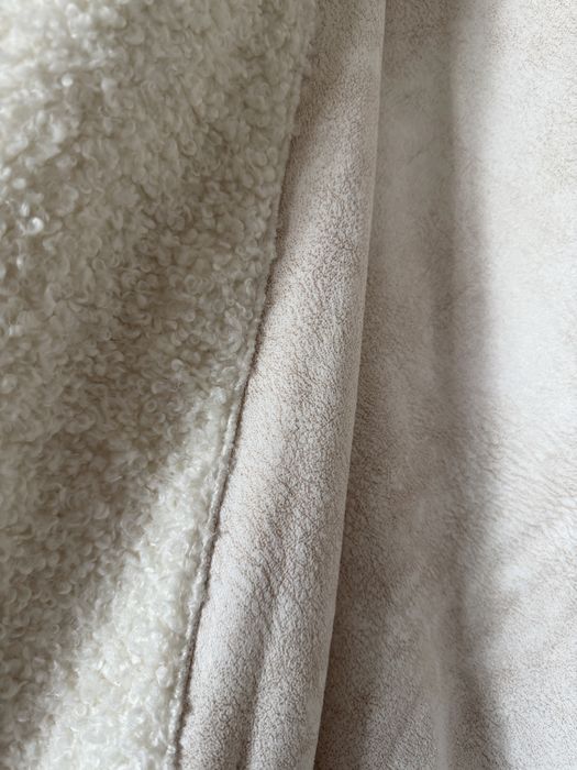 Шуба тэдди белого цвета