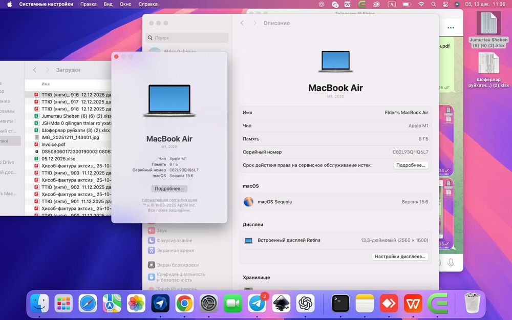 Macbook air M1 (2020)