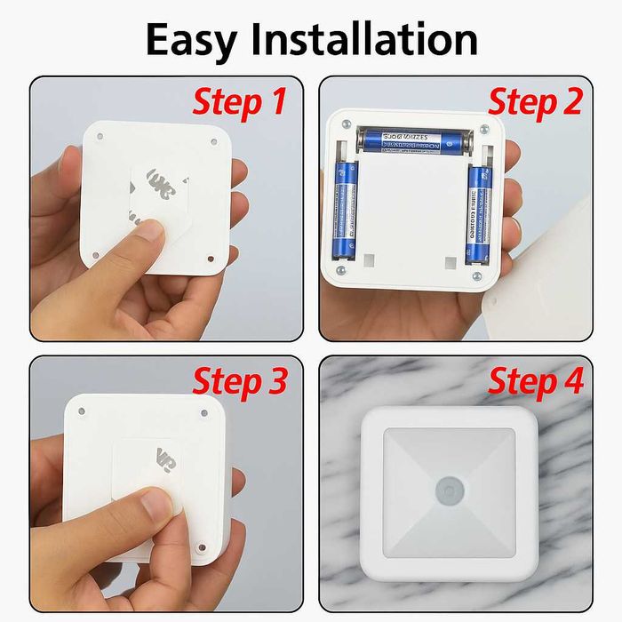 Lampă LED cu senzor mișcare - pentru baie, dulap, hol, scară