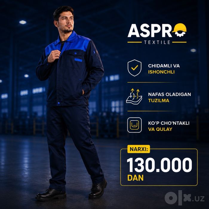 Махсус кийим 130000сумдан