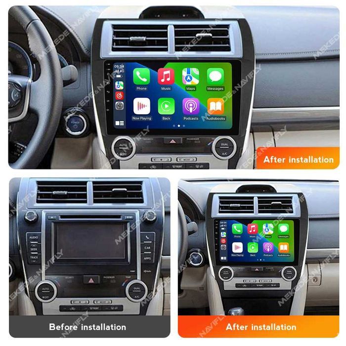 Navigatie Android 14 TOYOTA CAMRY 2012 - 2014  1/8 Gb CarPlay + CAMERA