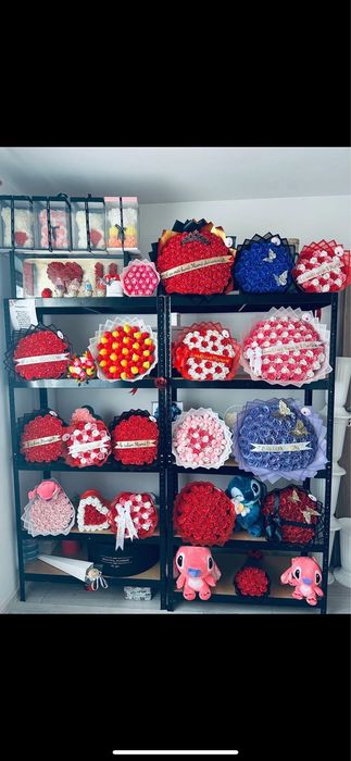 Buchete trandafiri din sapun