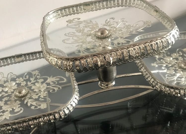 Посуда бу, комплект (тортница, конфетница…)