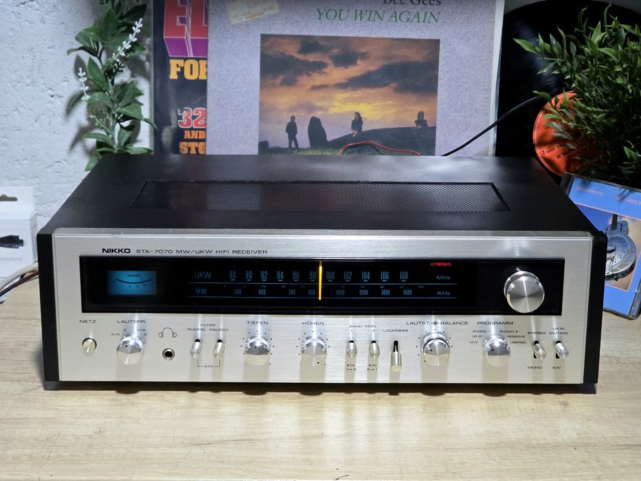 Receiver NIKKO STA-7070, amplituner retro , hifi stereo ,black