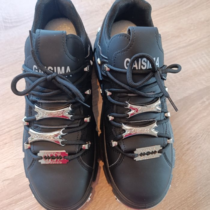 Sneakers chunky platform negri CAISIMA – stil gothic / streetwear – fo