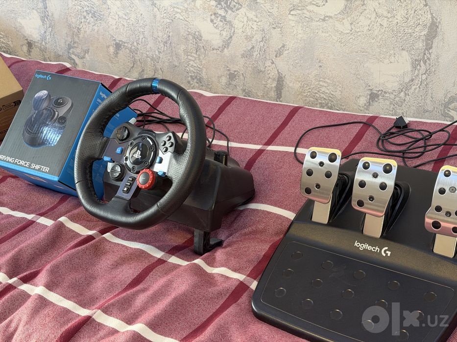 Logitech G29 + Driving Force Shifter + педали — идеальное состояние