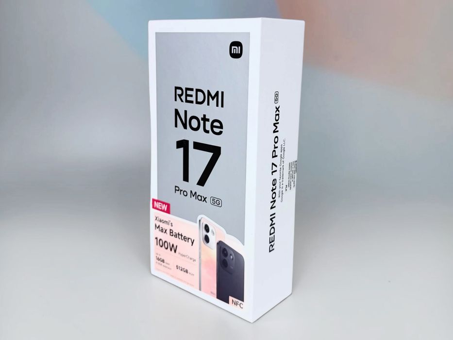 Xiaomi Redmi Note 17 Pro Max 5G 256GB 8RAM Black ЧИСТО НОВ! Неразпечатан! 2г. Гаранция!