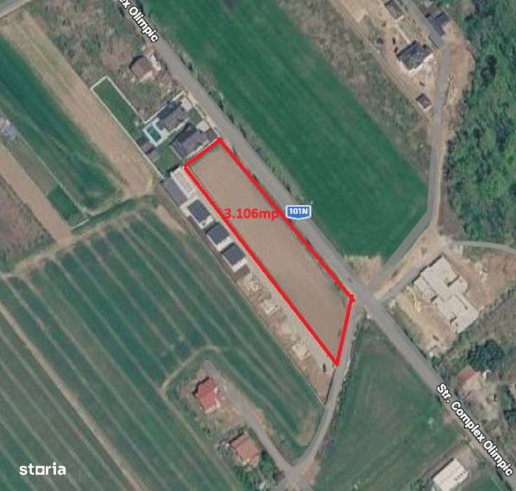 Intravilan 3.106 mp Izvorani deschidere 148 ml la str. Complex Olimpic