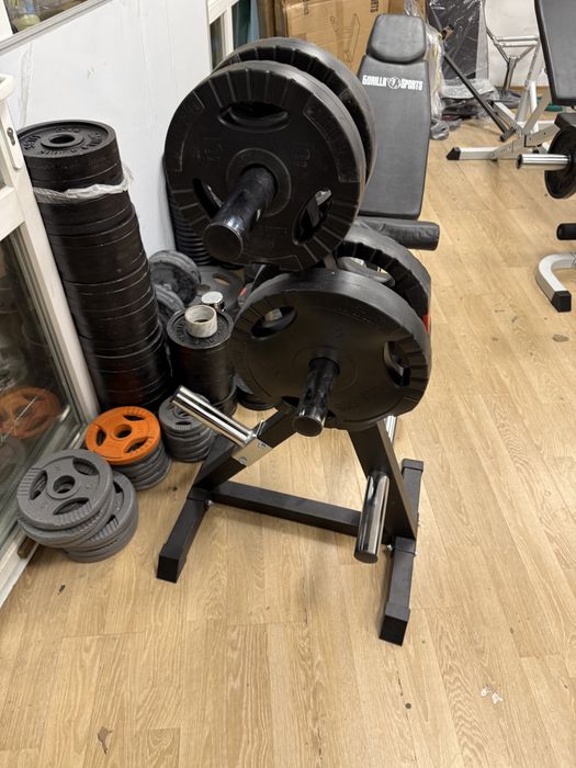 Discuri olimpice haltere si gantere 50 mm Olimpice noi pret 7 lei kg.