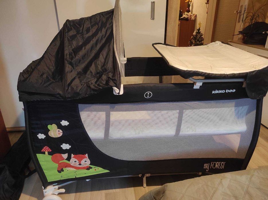 Бебешка кошара Kikka Boo My forest със сгъваем матрак